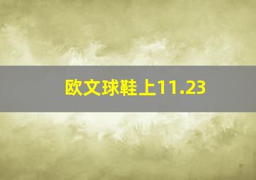 欧文球鞋上11.23