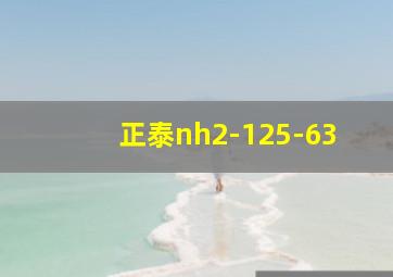 正泰nh2-125-63