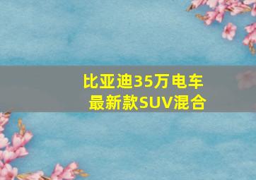 比亚迪35万电车最新款SUV混合