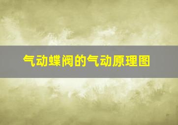 气动蝶阀的气动原理图