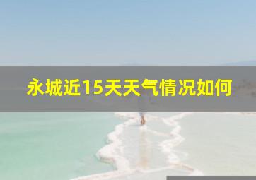 永城近15天天气情况如何