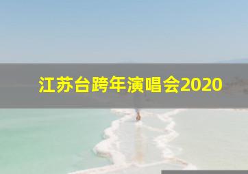 江苏台跨年演唱会2020