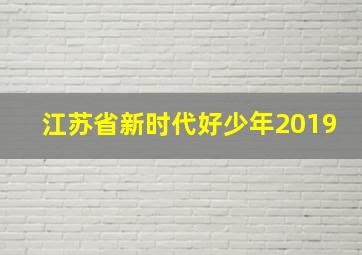 江苏省新时代好少年2019