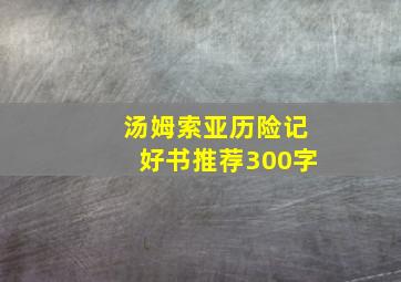 汤姆索亚历险记好书推荐300字