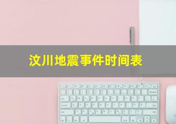 汶川地震事件时间表