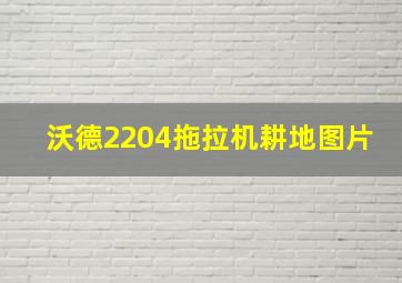 沃德2204拖拉机耕地图片