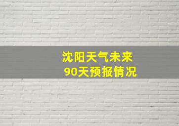 沈阳天气未来90天预报情况