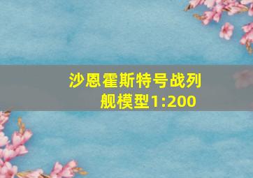 沙恩霍斯特号战列舰模型1:200