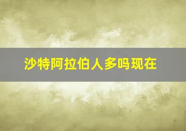 沙特阿拉伯人多吗现在