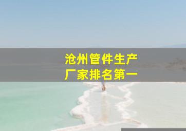 沧州管件生产厂家排名第一