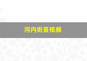 河内街景视频