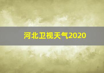 河北卫视天气2020