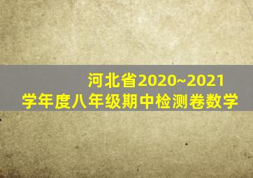 河北省2020~2021学年度八年级期中检测卷数学