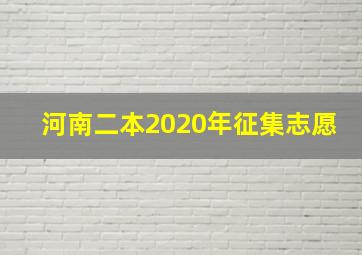 河南二本2020年征集志愿