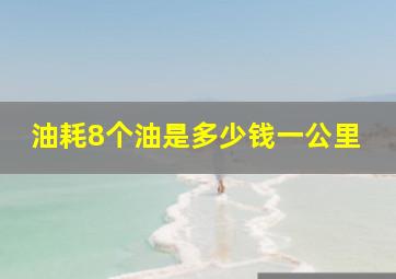 油耗8个油是多少钱一公里