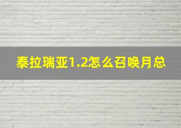 泰拉瑞亚1.2怎么召唤月总