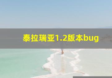 泰拉瑞亚1.2版本bug