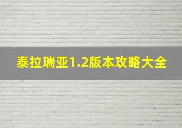 泰拉瑞亚1.2版本攻略大全