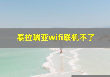 泰拉瑞亚wifi联机不了