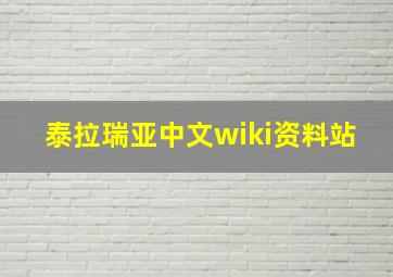 泰拉瑞亚中文wiki资料站