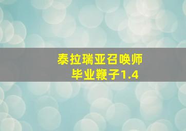 泰拉瑞亚召唤师毕业鞭子1.4