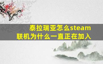 泰拉瑞亚怎么steam联机为什么一直正在加入