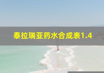 泰拉瑞亚药水合成表1.4