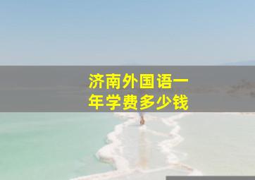 济南外国语一年学费多少钱