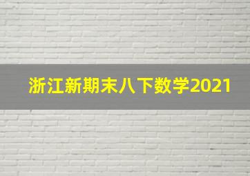 浙江新期末八下数学2021