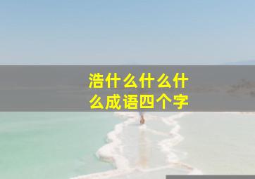 浩什么什么什么成语四个字