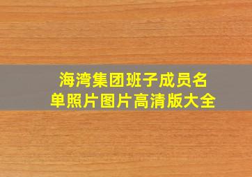 海湾集团班子成员名单照片图片高清版大全