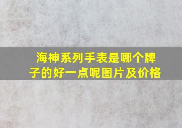 海神系列手表是哪个牌子的好一点呢图片及价格