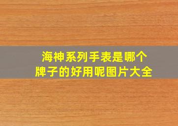 海神系列手表是哪个牌子的好用呢图片大全