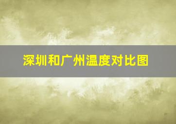 深圳和广州温度对比图