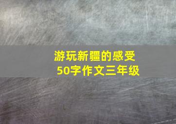 游玩新疆的感受50字作文三年级