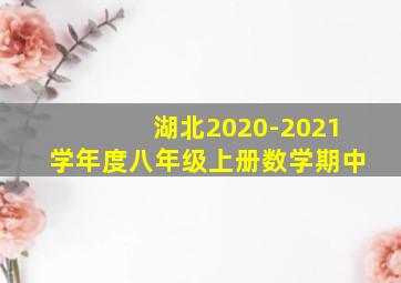 湖北2020-2021学年度八年级上册数学期中