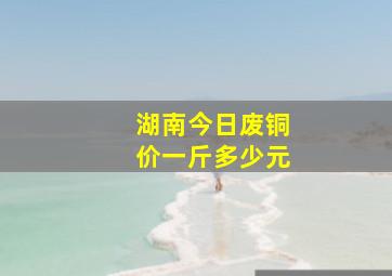 湖南今日废铜价一斤多少元