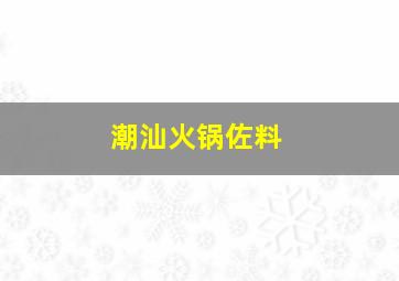 潮汕火锅佐料