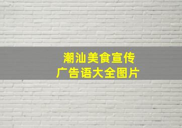 潮汕美食宣传广告语大全图片