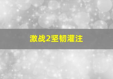 激战2坚韧灌注