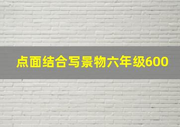 点面结合写景物六年级600