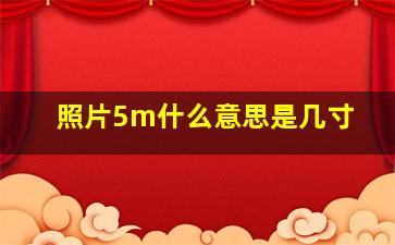 照片5m什么意思是几寸