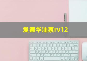 爱德华油泵rv12