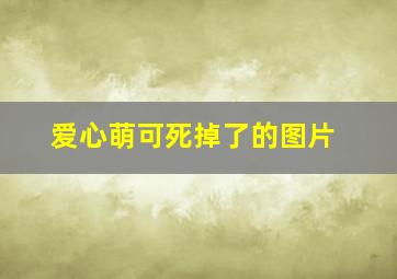 爱心萌可死掉了的图片