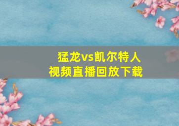 猛龙vs凯尔特人视频直播回放下载