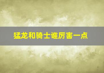 猛龙和骑士谁厉害一点