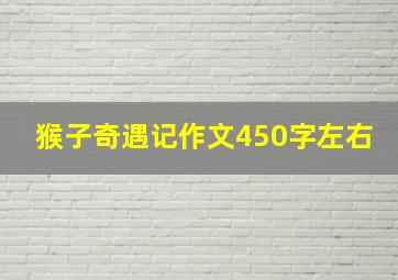 猴子奇遇记作文450字左右