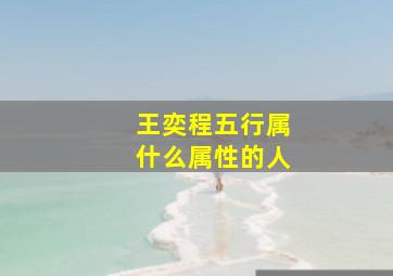 王奕程五行属什么属性的人