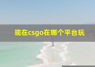 现在csgo在哪个平台玩