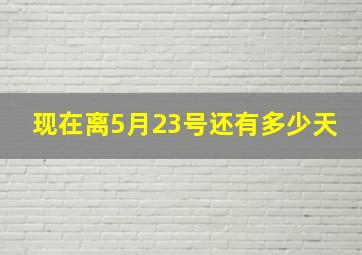 现在离5月23号还有多少天